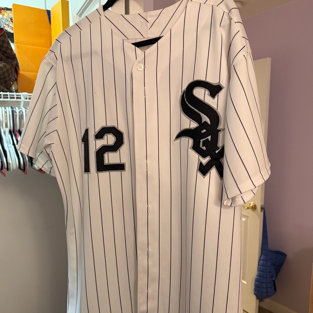 SIGNED AJ Pierzynski White Sox #12 Jersey - Black & White